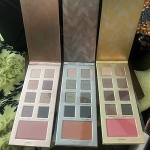 Tarte eyeshadow palettes  🎨 Trio , with blush brand NEW ❤️💐🍄.